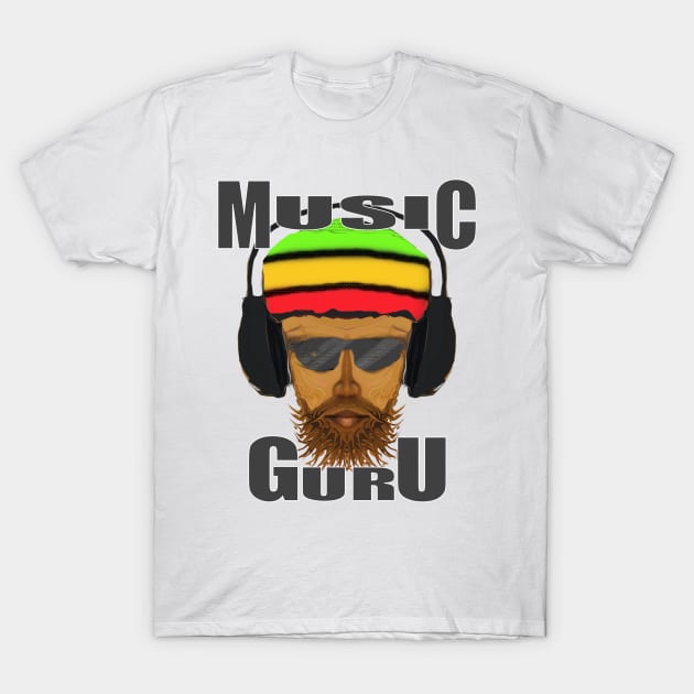 Reggae Music Guru Cool Summer Vibes T-Shirt by PlanetMonkey